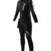 Atlas 5mm Front-Zip Women's Dive Suit With Modular Hood - Black