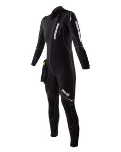 Atlas 5mm Front-Zip Women's Dive Suit With Modular Hood - Black