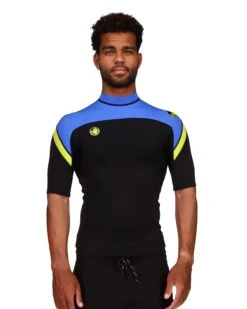 Super Rover Neoprene Surf Top - Blue Lime