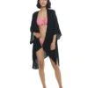 Aubree Cover-Up Kimono - Black