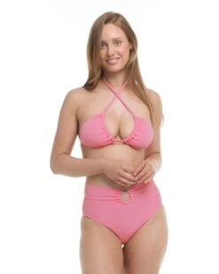 Smoothies Dita D-Cup Triangle Bikini Top - Pitaya