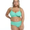 Smoothies Drew Plus Size Swim Top - Sea Mist