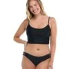 Smoothies Norah Swim Crop Top - Black
