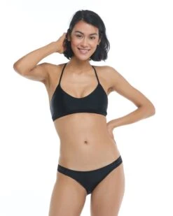 Smoothies Ruth Fixed Triangle Swim Top - Black