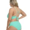 Smoothies Retro Plus Size Bikini Top - Sea Mist