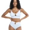 Smoothies Olivia D-F Cup Swim Top - Snow