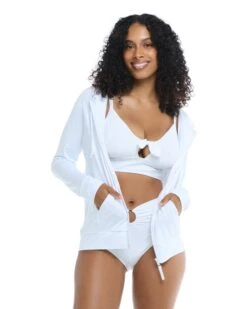 Smoothies Adeline Zip-Up Sun-Protection Hoodie - Snow