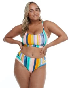 Havana Nights Plus Size Aro Bralette Bikini Top- Combo Multi