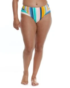 Havana Nights Plus Size Coco High-Waist Bikini Bottom - Combo Multi