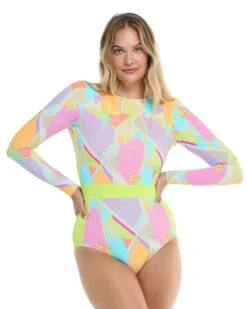 Colorbox Wave Paddle Suit - Multi