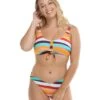 New Wave Kate Crop Tank Bikini Top - Sangria