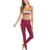 New Wave Equalizer Medium Support Cross-Over Sports Bra - Sangria
