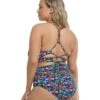Vivid Field Plus-Size Woodstock Bikini Bottom - Indigo