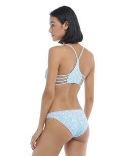 Flowery Skies Bikini Bottom - Baby Blue