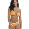Ripple Dita D-Cup Triangle Bikini Top - Yellow