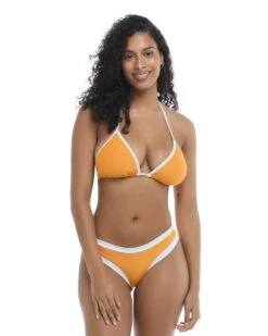 Ripple Dita D-Cup Triangle Bikini Top - Yellow
