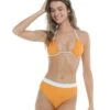 Ripple Dita Triangle Bikini Top - Yellow