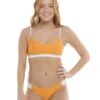 Ripple Aro Bralette Bikini Top - Yellow