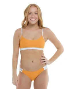 Ripple Aro Bralette Bikini Top - Yellow