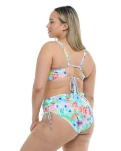 Posy High Tide Plus Size Swim Bottom - Multi