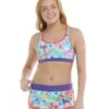 Posy Equalizer Medium Support Cross-Over Sports Bra - Multi