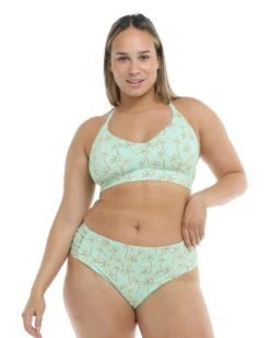 Salt Cay Ruth Plus Size Fixed Triangle Swim Top - Mint