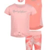 Toddler Girls' Three-Piece Pink Swirl Set - Pink