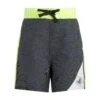 Boys' Two-Tone Swim Shorts - Dark Grey & Green