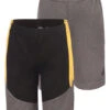 Boys' Solid And Color-Block Shorts Set (8-18) - Grey & Yellow