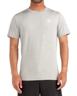 Offshore UPF Short-Sleeve Sun Shirt - Heather Grey