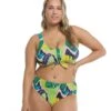 Manoa Falls Plus Size Kate Crop Bikini Top - Nightfall
