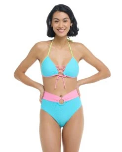 Spectrum Baby Love Bikini Top - Cyan