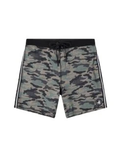 Hermosa 18" Side-Stripe Boardshort - Olive