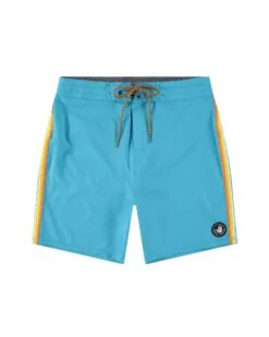 Hermosa 18" Side-Stripe Boardshort - Aqua