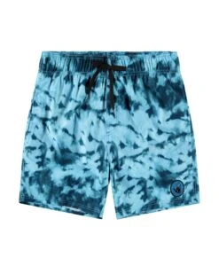 Maui 17" Tie Dye Tonal Swim Shorts - Bright Blue