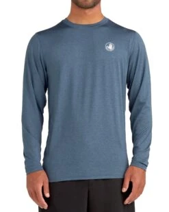 Offshore UPF Long-Sleeve Sun Shirt - Heather Navy