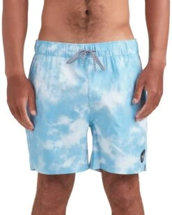Swoosh 17" Elastic Waist Swim Short - Blue