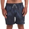 Swoosh 17" Elastic Waist Swim Short - Charcoal