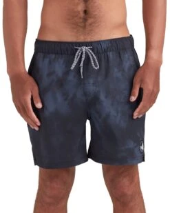 Swoosh 17" Elastic Waist Swim Short - Charcoal