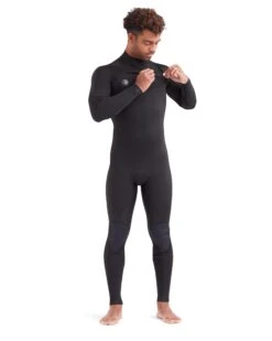 Phoenix 3/2mm Men's Chest-Zip Fullsuit - Black