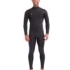 Phoenix 4/3mm Men's Chest-Zip Fullsuit - Black