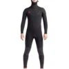 Red Cell 5/4/3mm Men's Chest-Zip Hooded Fullsuit - Black