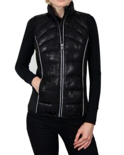 Women's Down Vest - Black/Black