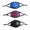Women's 3-Piece Face Mask Set - Tie Dye, Leopard, Love